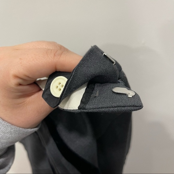 Gilmar Divisione Industria Spa Tuxedo Stripe Trouser Pants Size 40 Fleece Wool - Picture 8 of 10